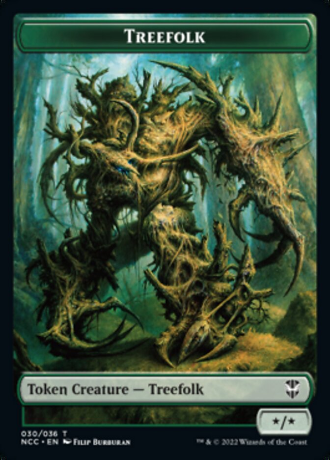 Treefolk // Spider Double-sided Token [Streets of New Capenna Commander Tokens] | Webway Games