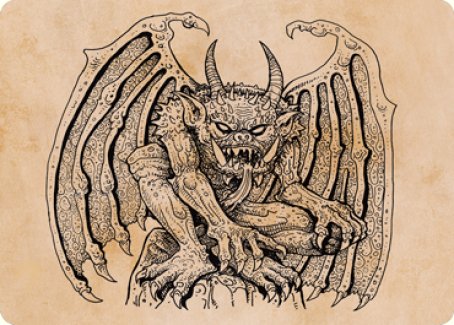 Cloister Gargoyle (Showcase) Art Card [Dungeons & Dragons: Adventures in the Forgotten Realms Art Series] | Webway Games