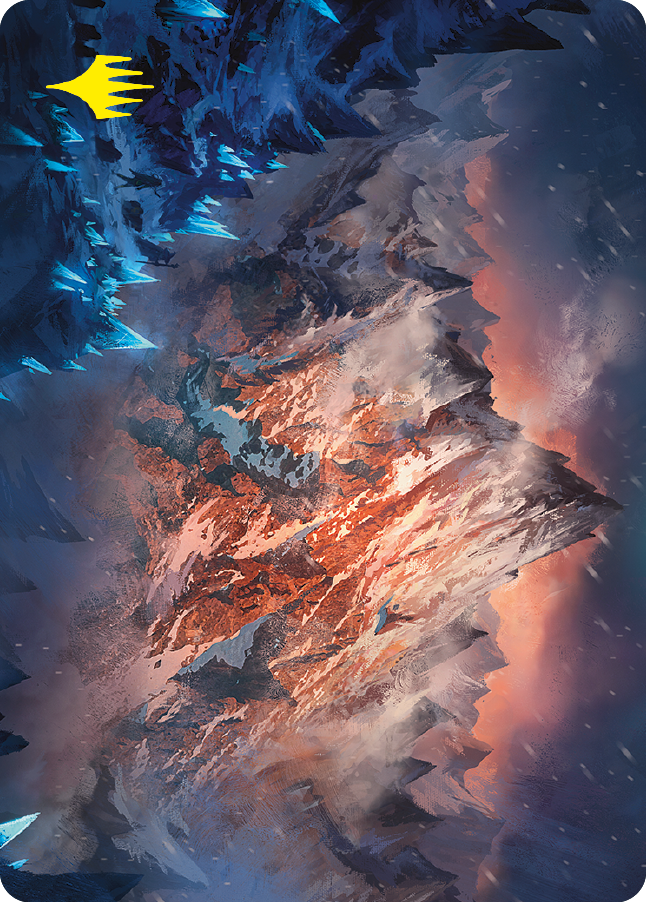 Mountain Art Card (Gold-Stamped Signature) [The Lord of the Rings: Tales of Middle-earth Art Series] | Webway Games