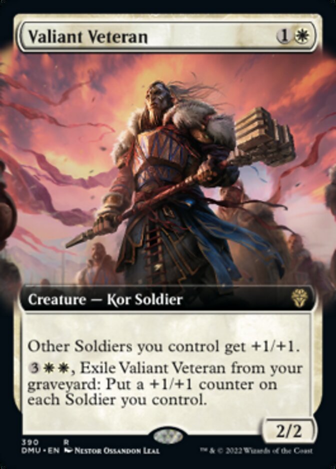 Valiant Veteran (Extended Art) [Dominaria United] | Webway Games