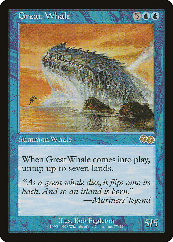 Great Whale [Urza's Saga] | Webway Games