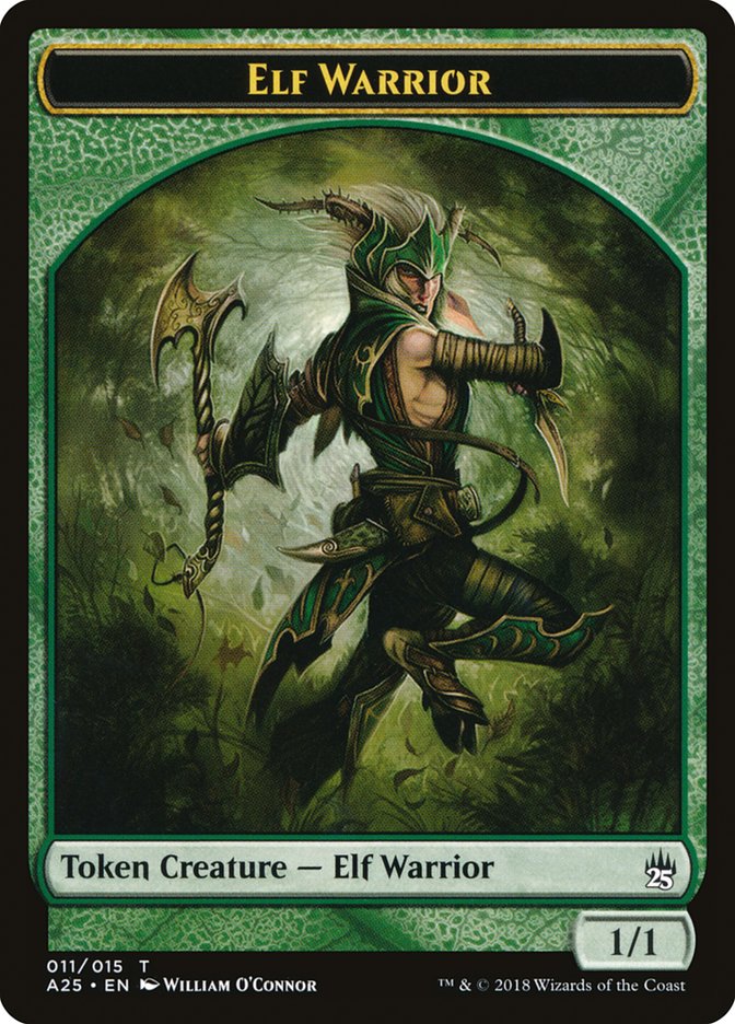 Elf Warrior [Masters 25 Tokens] | Webway Games