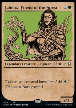 Jaheira, Friend of the Forest (Showcase) [Commander Legends: Battle for Baldur's Gate] | Webway Games