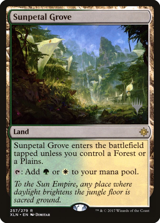 Sunpetal Grove (Promo Pack) [Ixalan Promos] | Webway Games