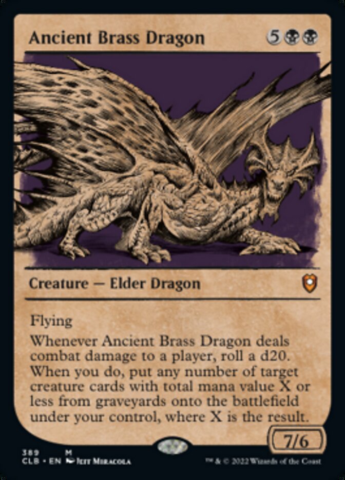 Ancient Brass Dragon (Showcase) [Commander Legends: Battle for Baldur's Gate] | Webway Games