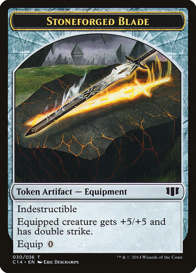 Stoneforged Blade // Germ Double-sided Token [Commander 2014 Tokens] | Webway Games