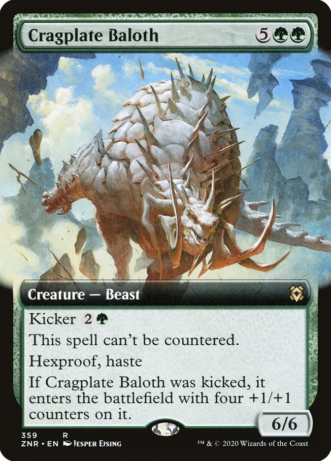 Cragplate Baloth (Extended Art) [Zendikar Rising] | Webway Games