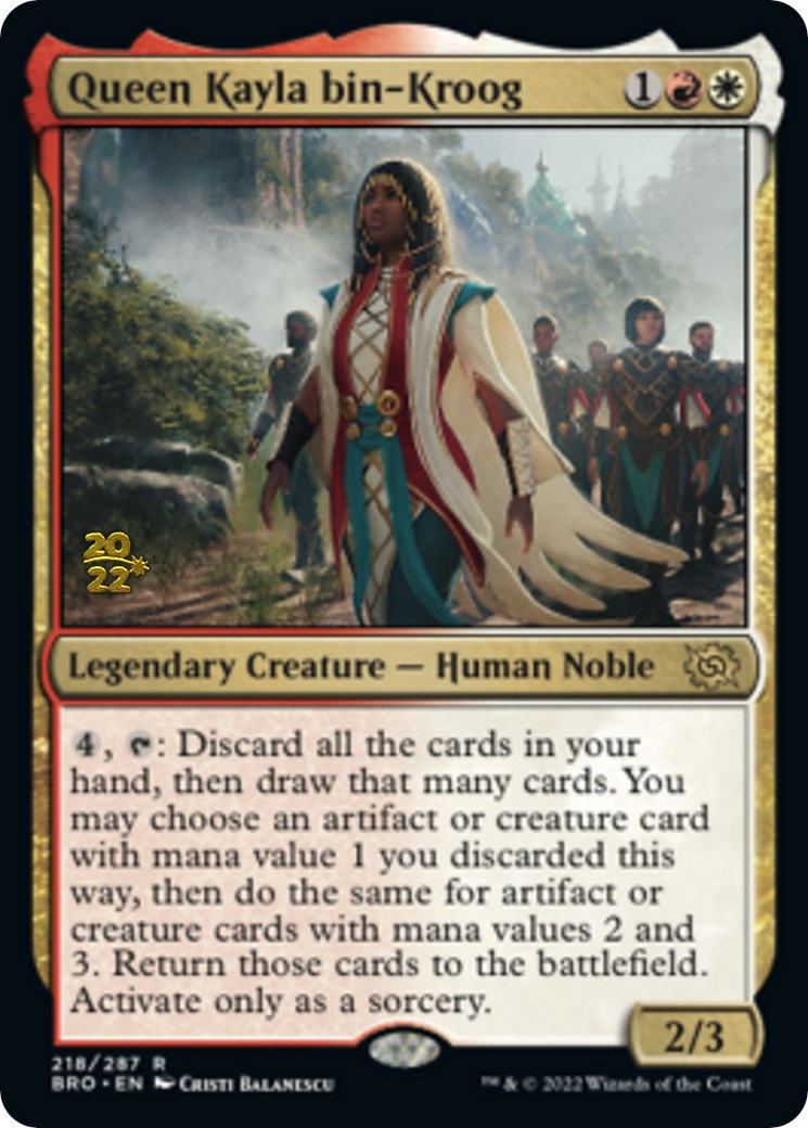 Queen Kayla bin-Kroog [The Brothers' War: Prerelease Promos] | Webway Games