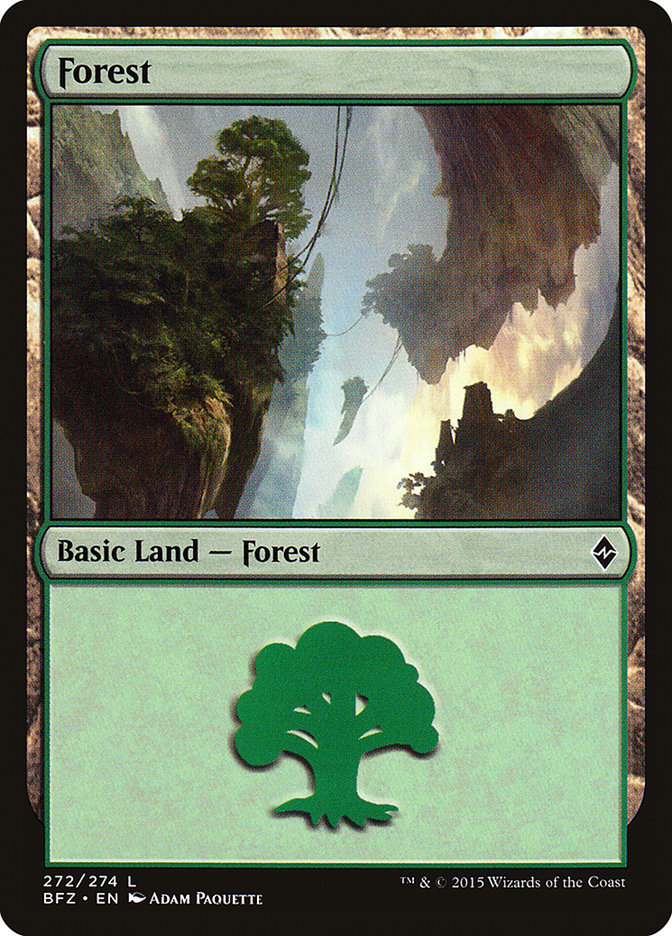 Forest (#272a) [Battle for Zendikar] | Webway Games