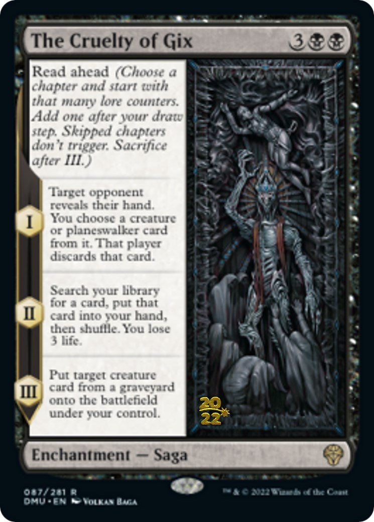 The Cruelty of Gix [Dominaria United Prerelease Promos] | Webway Games