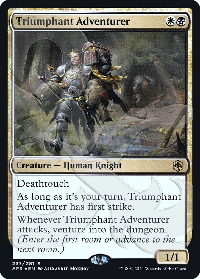 Triumphant Adventurer (Ampersand Promo) [Dungeons & Dragons: Adventures in the Forgotten Realms Promos] | Webway Games