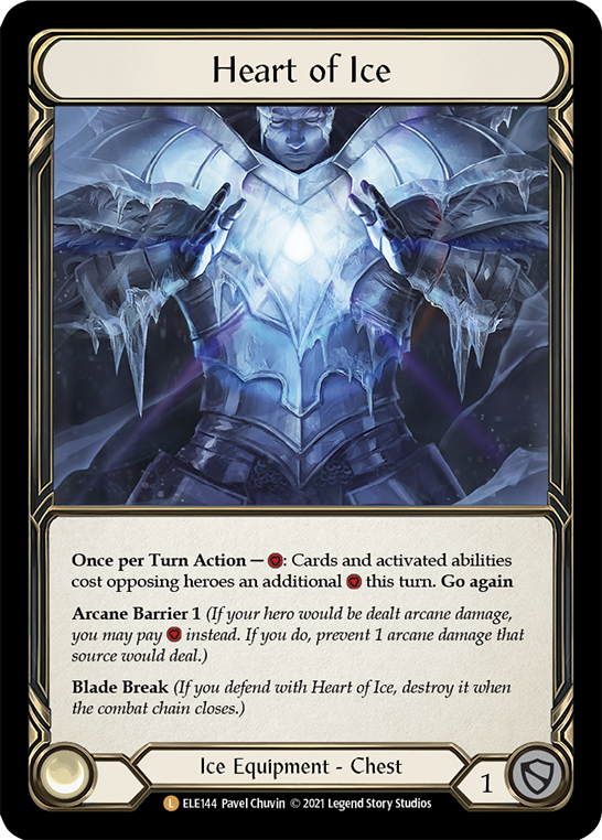 Heart of Ice [ELE144] (Tales of Aria)  1st Edition Cold Foil | Webway Games