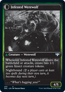Infestation Expert // Infested Werewolf [Innistrad: Double Feature] | Webway Games