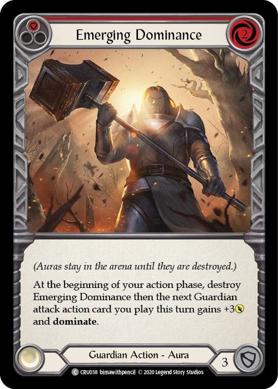 Emerging Dominance (Red) [CRU038] 1st Edition Rainbow Foil | Webway Games