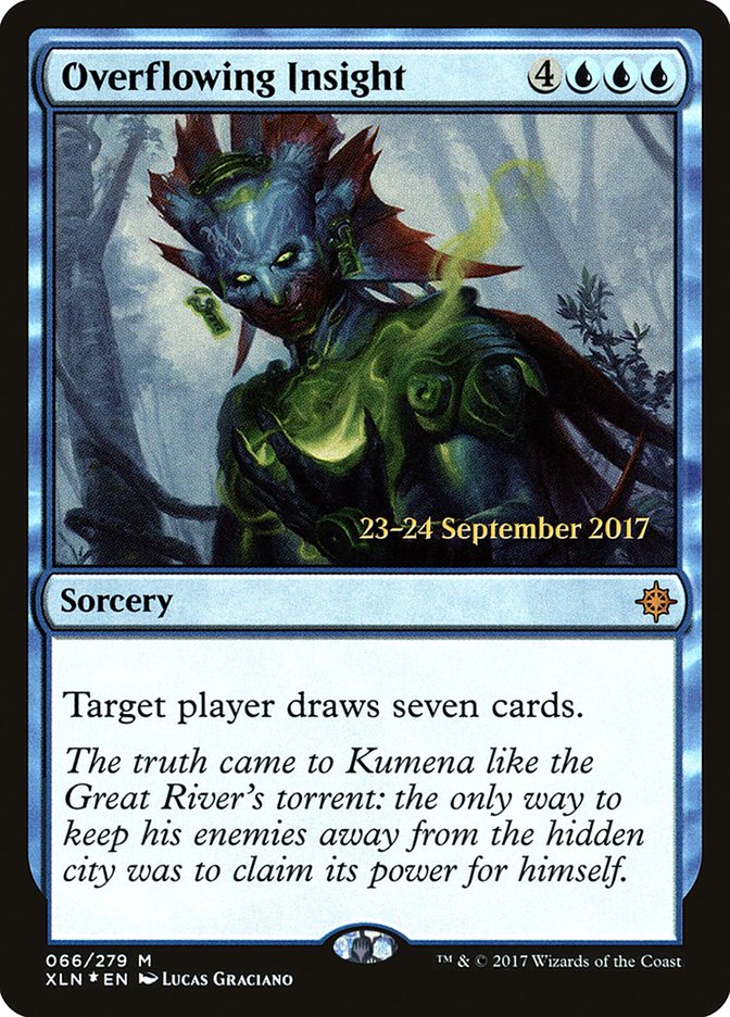 Overflowing Insight  (Prerelease) [Ixalan Prerelease Promos] | Webway Games