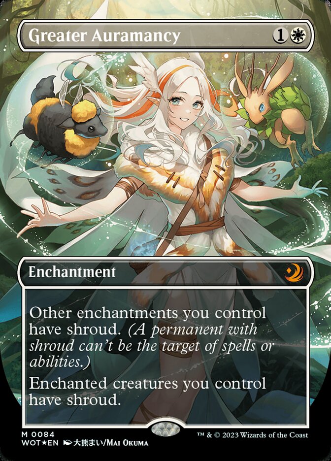 Greater Auramancy (Anime Borderless) (Confetti Foil) [Wilds of Eldraine: Enchanting Tales] | Webway Games