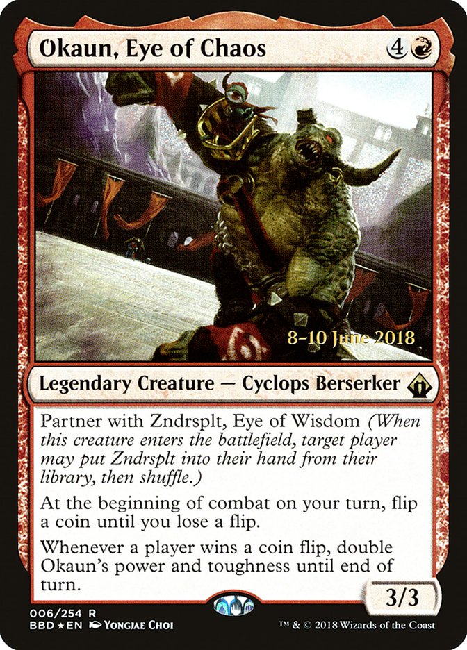 Okaun, Eye of Chaos   (Prerelease) [Battlebond Prerelease Promos] | Webway Games