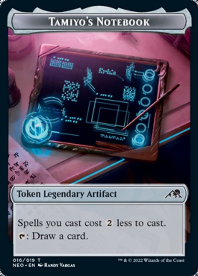 Samurai // Tamiyo's Notebook Double-sided Token [Kamigawa: Neon Dynasty Tokens] | Webway Games