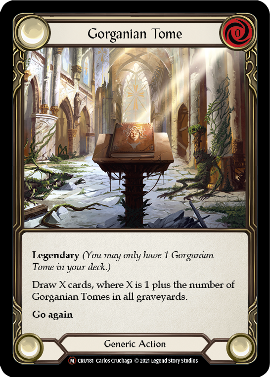 Gorganian Tome (Rainbow Foil) [CRU181-RF] Unlimited Rainbow Foil | Webway Games