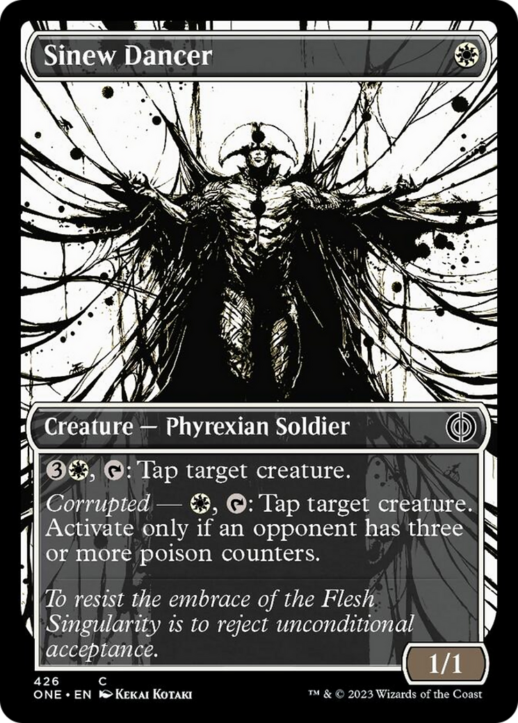 Sinew Dancer (Showcase Ichor Step-and-Compleat Foil) [Phyrexia: All Will Be One] | Webway Games