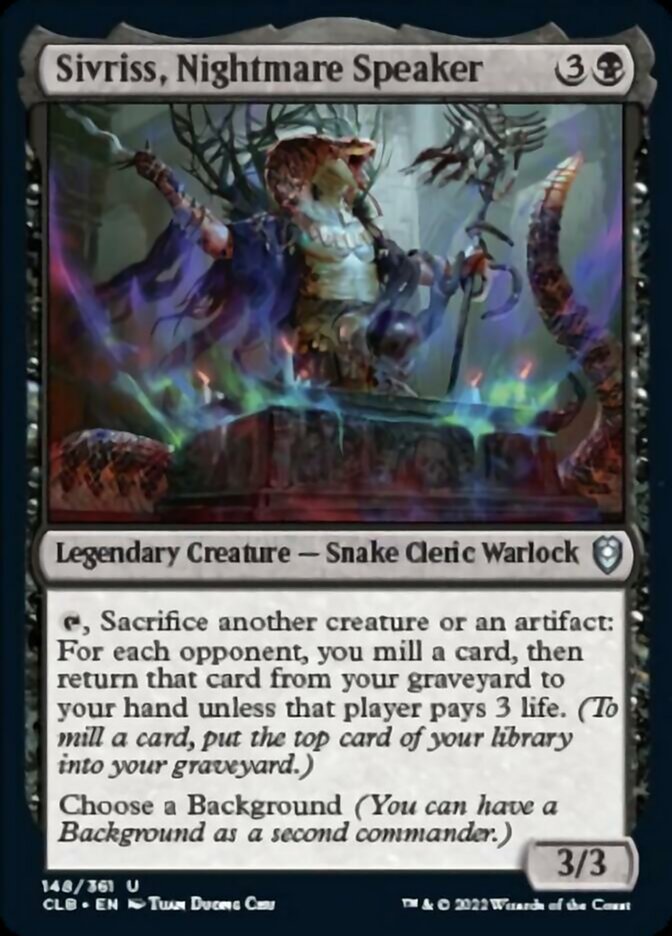 Sivriss, Nightmare Speaker [Commander Legends: Battle for Baldur's Gate] | Webway Games