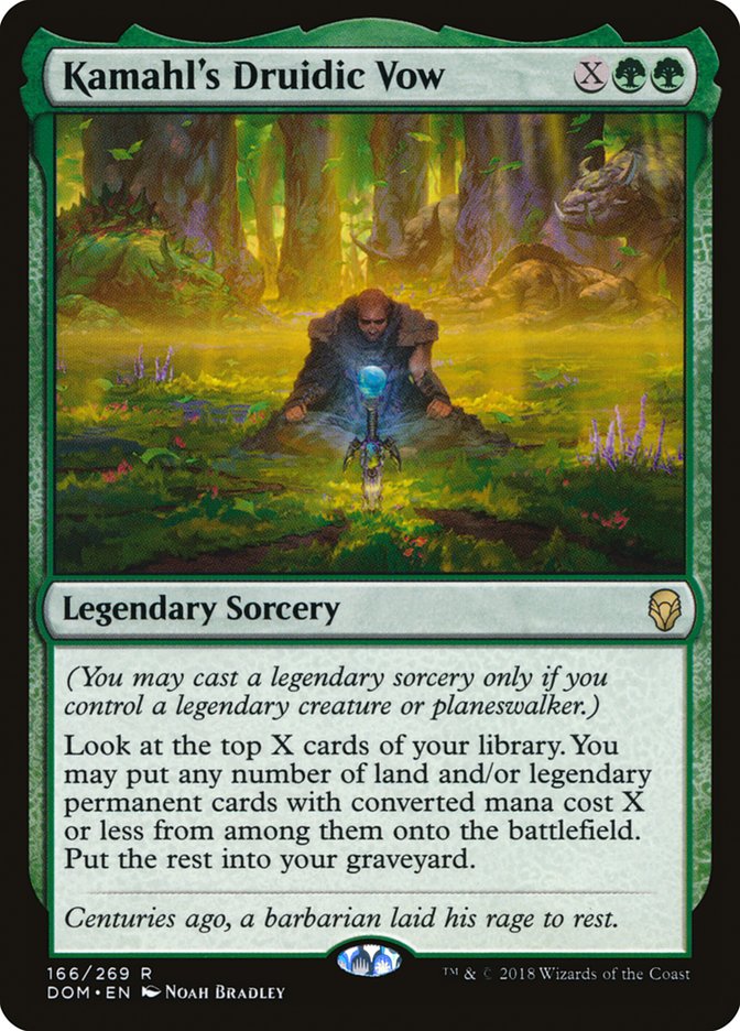 Kamahl's Druidic Vow [Dominaria] | Webway Games