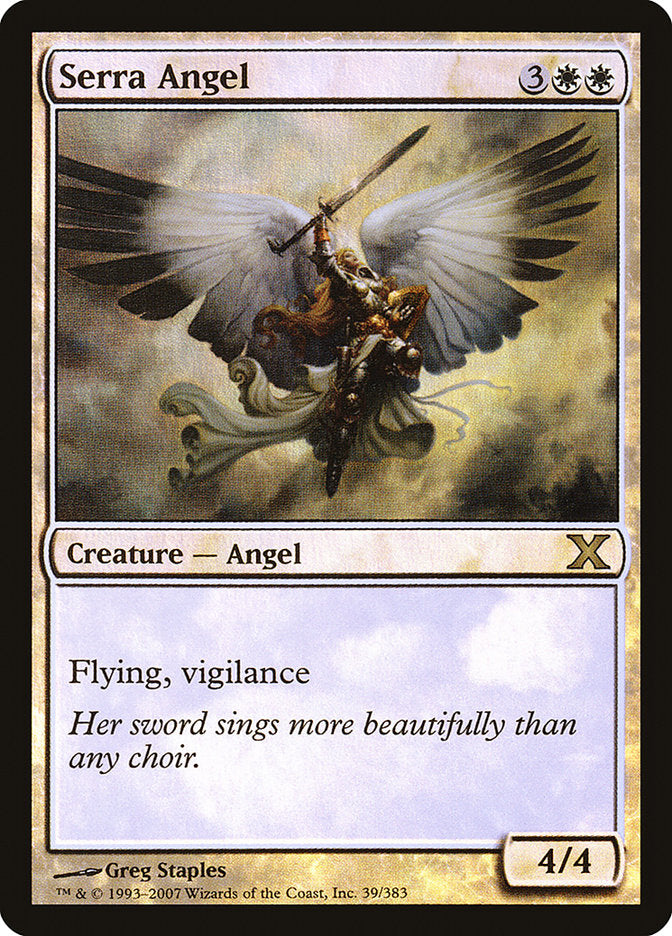 Serra Angel (Premium Foil) [Tenth Edition] | Webway Games