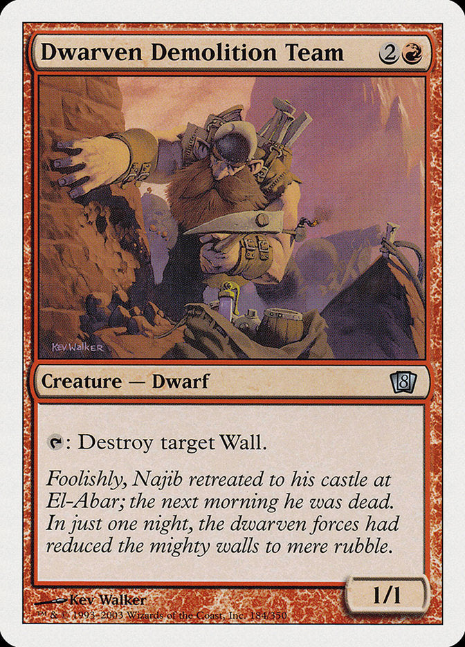 Dwarven Demolition Team [Eighth Edition] | Webway Games