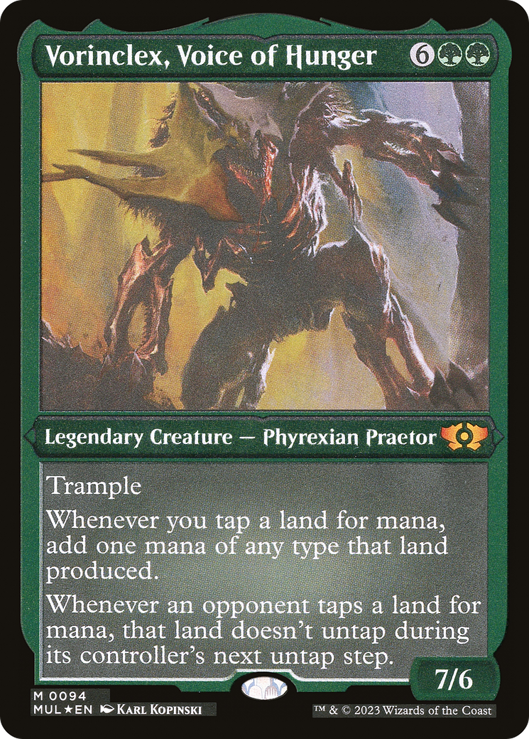 Vorinclex, Voice of Hunger (Foil Etched) [Multiverse Legends] | Webway Games