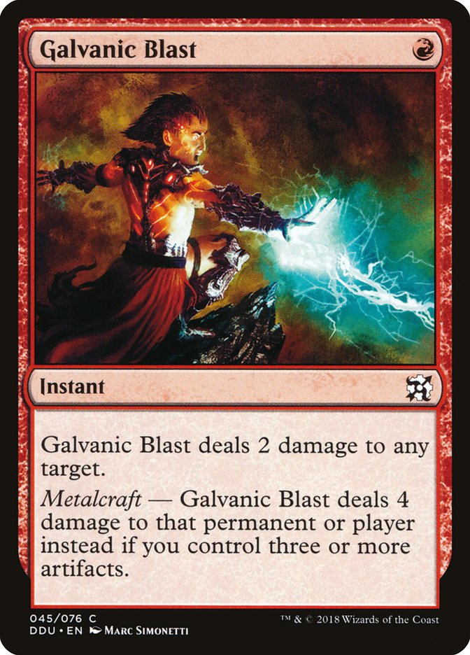 Galvanic Blast [Duel Decks: Elves vs. Inventors] | Webway Games