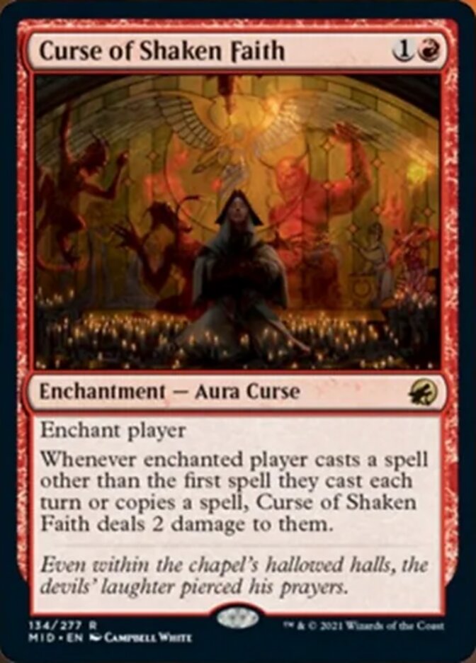 Curse of Shaken Faith [Innistrad: Midnight Hunt] | Webway Games