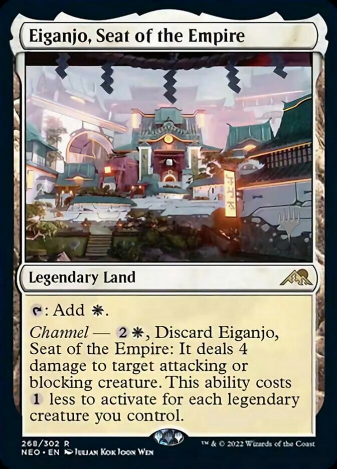 Eiganjo, Seat of the Empire (Promo Pack) [Kamigawa: Neon Dynasty Promos] | Webway Games