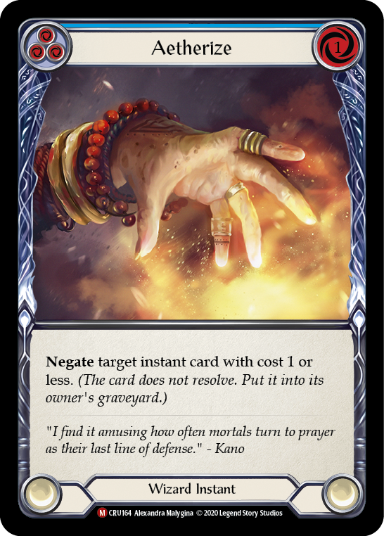 Aetherize [CRU164] 1st Edition Normal | Webway Games