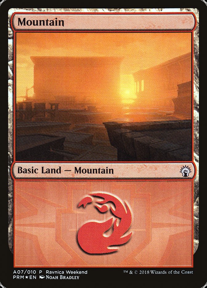 Mountain (#A07) [Guilds of Ravnica Ravnica Weekend] | Webway Games