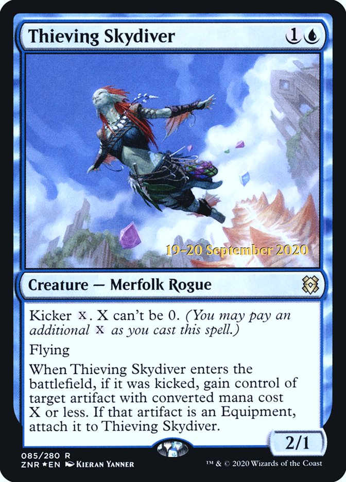 Thieving Skydiver  [Zendikar Rising Prerelease Promos] | Webway Games