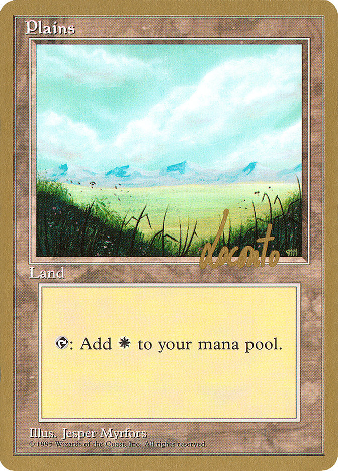 Plains (ml366) (Michael Loconto) [Pro Tour Collector Set] | Webway Games