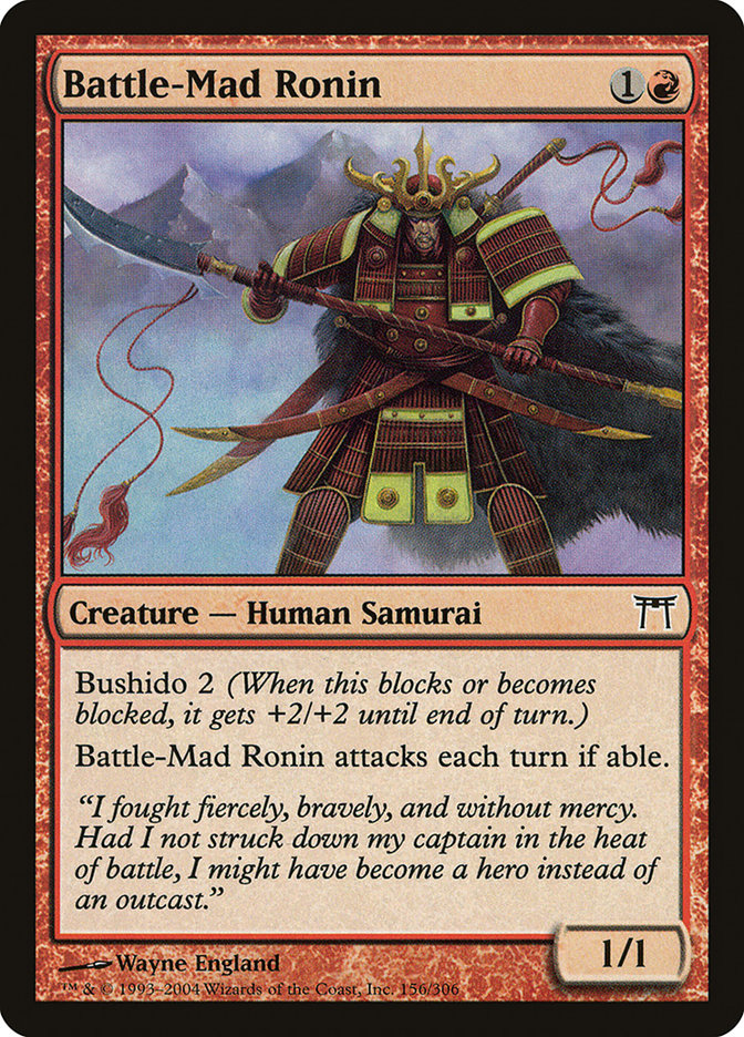 Battle-Mad Ronin [Champions of Kamigawa] | Webway Games