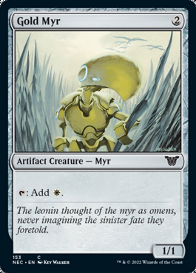 Gold Myr [Kamigawa: Neon Dynasty Commander] | Webway Games