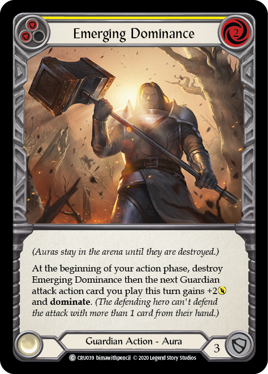 Emerging Dominance (Yellow) [CRU039] 1st Edition Normal | Webway Games