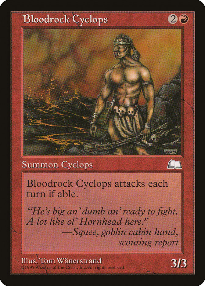 Bloodrock Cyclops [Weatherlight] | Webway Games