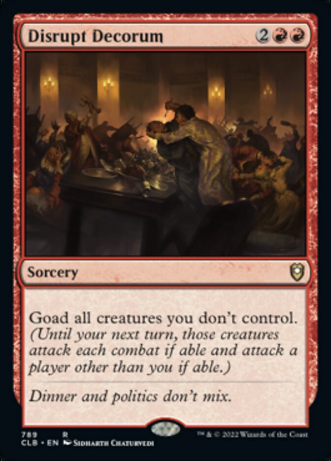 Disrupt Decorum [Commander Legends: Battle for Baldur's Gate] | Webway Games