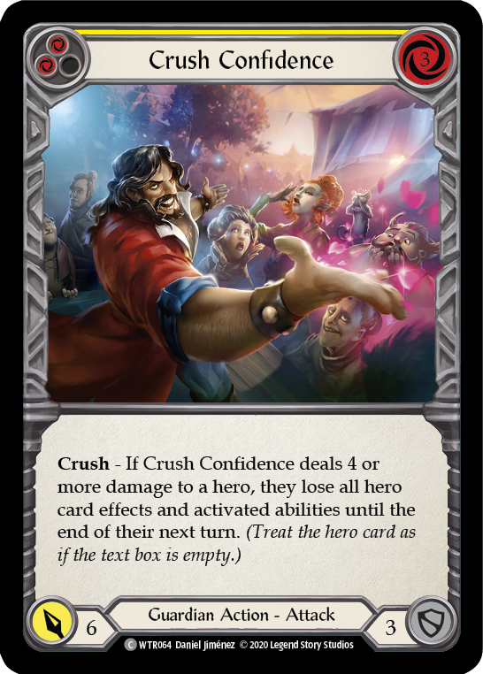 Crush Confidence (Yellow) [U-WTR064] (Welcome to Rathe Unlimited)  Unlimited Normal | Webway Games