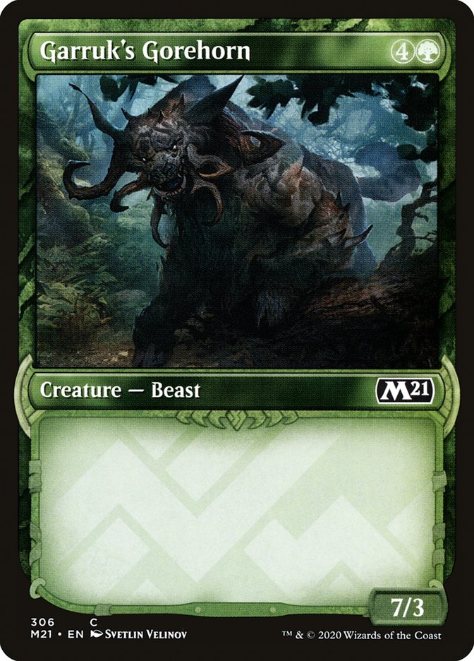 Garruk's Gorehorn (Showcase) [Core Set 2021] | Webway Games