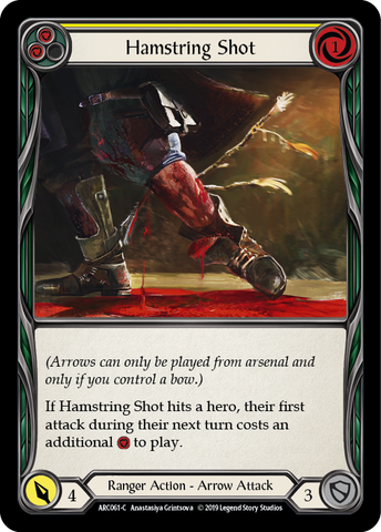 Hamstring Shot (Yellow) [ARC061-C] 1st Edition Rainbow Foil
