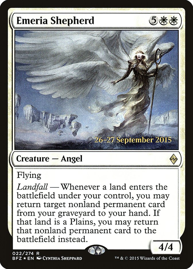 Emeria Shepherd  (Prerelease) [Battle for Zendikar Prerelease Promos] | Webway Games