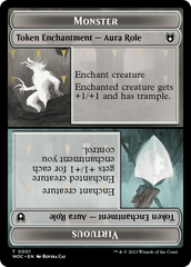 Copy // Monster Role / Virtuous Role Double-Sided Token [Wilds of Eldraine Commander Tokens] | Webway Games