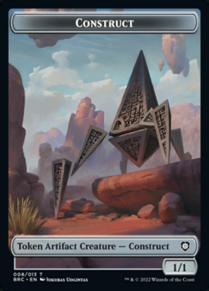 Construct (008) // Phyrexian Myr Double-Sided Token [The Brothers' War Commander Tokens] | Webway Games
