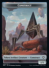 Construct (008) // Phyrexian Myr Double-Sided Token [The Brothers' War Commander Tokens] | Webway Games