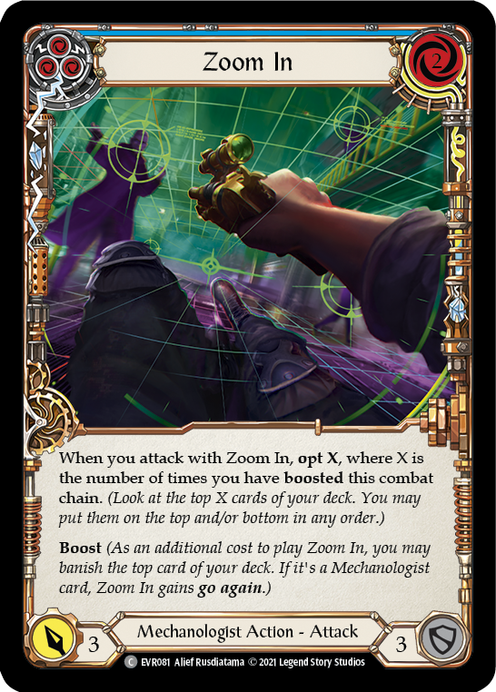 Zoom In (Blue) [EVR081] (Everfest)  1st Edition Rainbow Foil | Webway Games