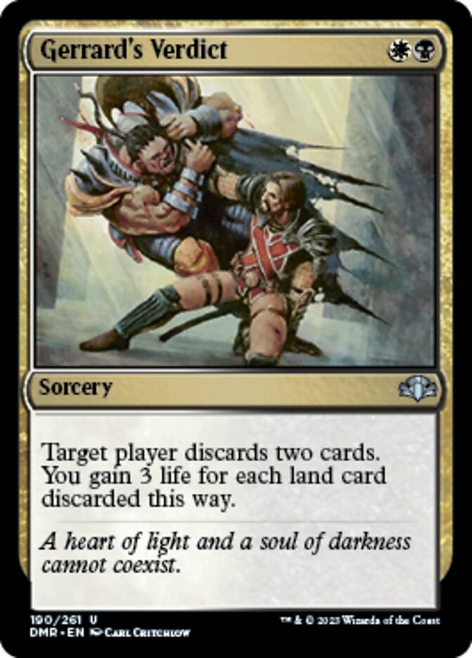 Gerrard's Verdict [Dominaria Remastered] | Webway Games